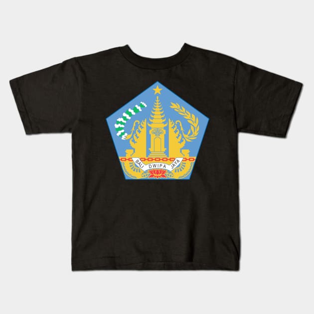 Coat of arms of Bali Kids T-Shirt by Wickedcartoons